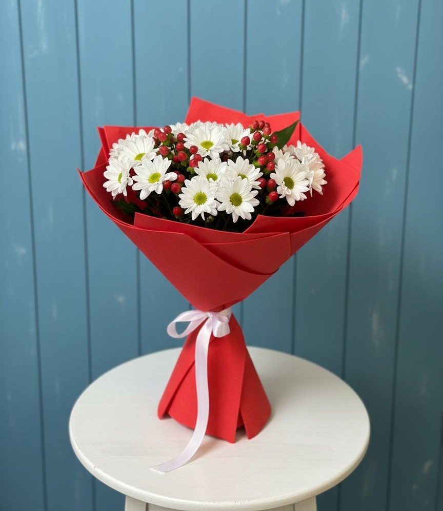 Букет цветов из: Хризантемы в Рошале