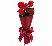 Букет 5 Красных роз Эдлесс Лав в Рошале