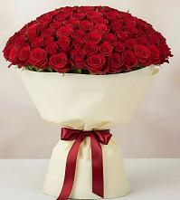 Букет 101 Красная роза Милано в Рошале