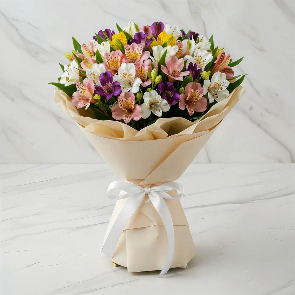 Букет цветов из: Альстромерии в Рошале