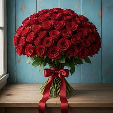 Букет Красные розы Блэк Меджик в Рошале