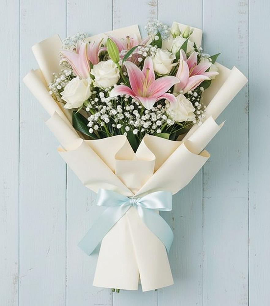 Букет цветов из: Лилии в Рошале