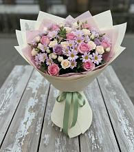 Букет цветов из:  Розы и Хризантемы в Рошале