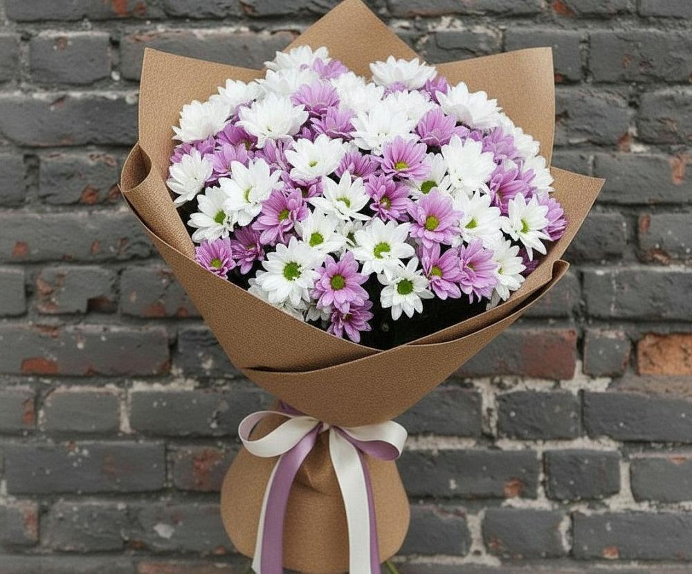 Букет цветов из: Хризантемы в Рошале